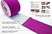 Fitdom Kinesiology Physiotherapy Sports Tape + Bonus Instruction Guide. Therapeutic Taping for Knee, Shoulder, Elbow. (Powerful Purple Uncut Bulk, Uncut Bulk -115 ft)