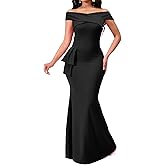 VisiChenup Elegant Formal Dresses for Women Sexy Cocktail Wedding Guest Evening Party Long Maxi Dress