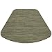 Sweet Pea Linens Green/Tan Wipe Clean Wedge-Shaped Placemats - Set of Two