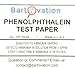 Bartovation (Tm) Phenolphthalein pH Test Paper Indicator 100 Strips Ammonia