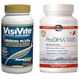 VisiVite AREDS2 Gold Plus+/Nordic Naturals ProDHA 1000 Combo Pack