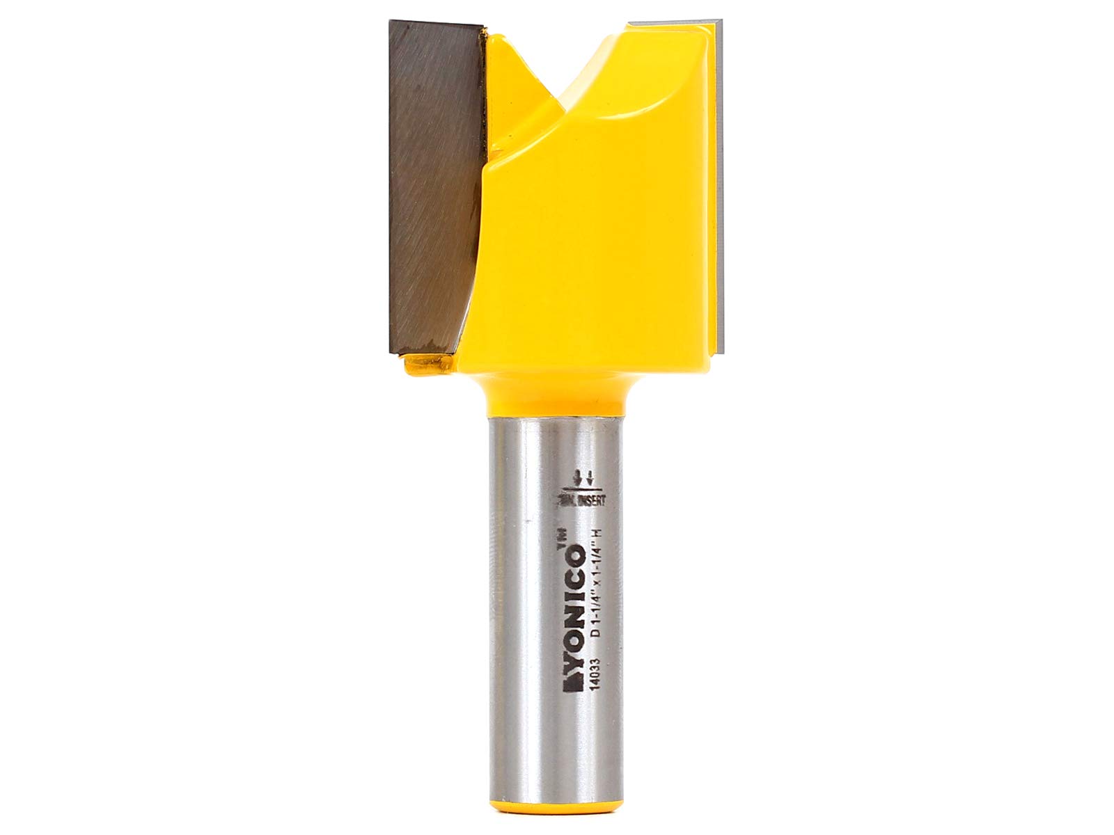 Yonico 14033 1-1/4-Inch X 1-1/4-Inch Straight Router Bit 1/2-Inch Shank