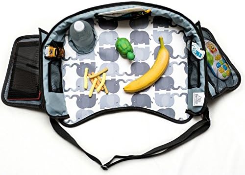 Life Bundlz Kids Travel Tray-Sturdy Lap Tray Table with Cup Holder and Storage-Portable and Waterproof for Toddlers and Older Kids-Ideal for Activities and Food while Traveling in Car Seat or Airplane