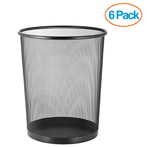 Halter Large Mesh Metal Wastebasket 14" Tall 18 Quart 4.5 Gallon