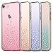 iPhone 7 Case,Comma [Polka Crystal Series] Original Swarovski Element Hard [PC Transparent] Case for iPhone 7 (Gold Polka)