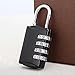 2 Pack Combination Lock, SCYA 4 Digit Pack Padlock Set for School, Employee, Gym & Sports Locker, Case, Toolbox, Fence, Hasp Cabinet Storage Locks - Zinc Alloy - Anti Rust - Weather Proof(Black)