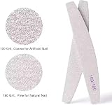 BREEZO 12PCS Professional Nail Files Double Sided 100/180 Grit Washable view 3