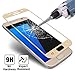 Samsung Galaxy S7 Screen Protector(Full Screen Coverage), cresawis 2- PACK Bubble Free Samsung Galaxy S7 Tempered Glass Screen Protector [NOT S7 Edge] - 0.3mm Thickness/Case-Friendly(Gold)