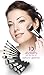 Natural Glamor 10 Piece Professional Kabuki Makeup Brush Set w/ Wooden Handle