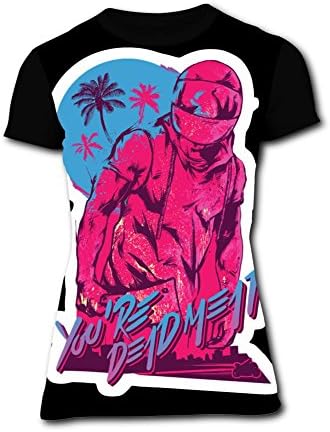 Richelle shop Hotline Miami (2) T-Shirts 3D Printed - Funny Short Sleeve for Women 3XL