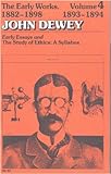 The Early Works of John Dewey, 1893-1894, , 0809307251