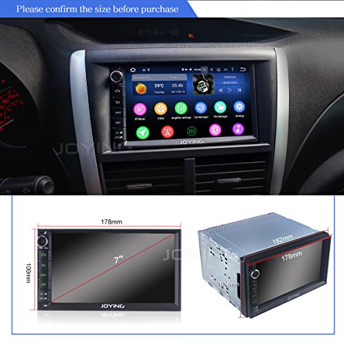 JOYING 7 Car Stereo 4GB 32GB Android 6.0 Head Unit Double Din with Octa Core Bluetooth 4.2 iPhone Zlink & Phone Mirroring - Supprot Audio & Video Out