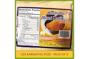 SHASTHA FOODS The Grand Sweets and Snacks (GSS) Karimathu Podi/Powder (Pack of 3) Each Pkt 200g (B-P)