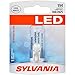 SYLVANIA 194 T10 W5W White LED Bulb, (Contains 1 Bulb)