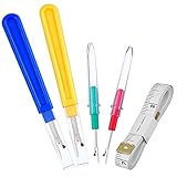 eBoot 4 Pieces Seam Ripper Sewing Ripper with Soft Tape Measure for Sewing Cloth