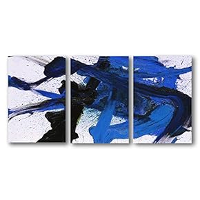 3 Panel Canvas Wall Art Abstract Color Pictures Home Wall Decorations for Bedroom Living Room Paintings Canvas Prints Framed - 16"x24" x 3 Panels