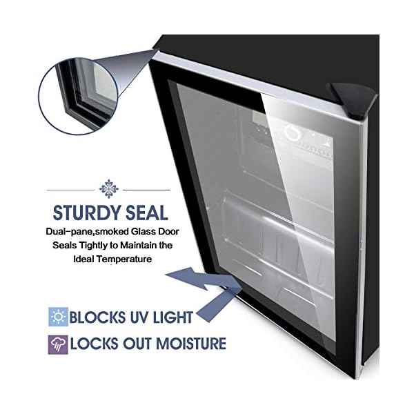 Tavata-Wine-Cooler-Freestanding-Single-Zone-Fridge-and-Cellar-Chiller-Quiet-Wine-Refrigerator-with-UV-Protection-Glass-DoorCompressor-Refrigeration-for-Counter-Top-26-Bottles