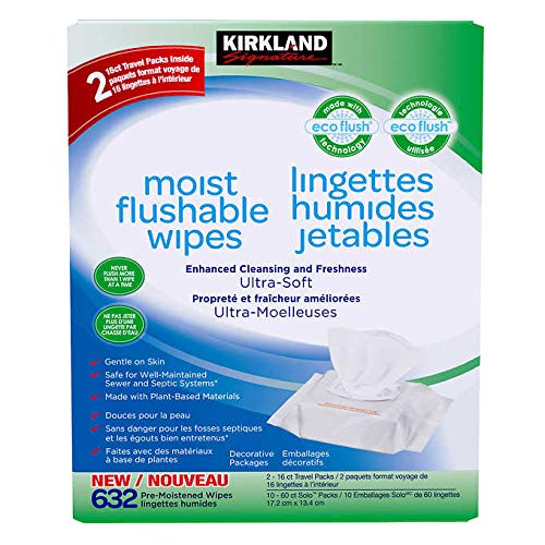 Kirkland Signature Kirkland signature moist flushable wipes 632 wipes