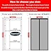 RELIANCER Fiberglass Magnetic Door Screen,Fit Door Size 34