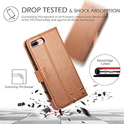 TUCCH iPhone 8 Plus Wallet Case, iPhone 7 Plus PU