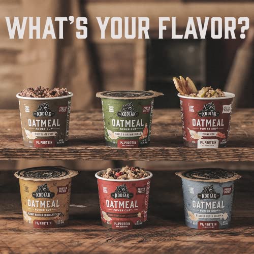 Kodiak Cakes Instant Oatmeal Cup Variety Pack Peanut Butter Chocolate
