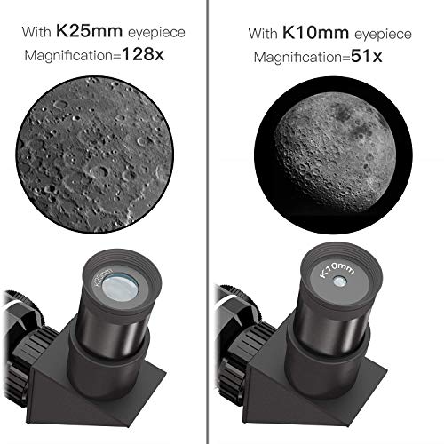 5107XJZJ2PL Telescope for Kids Beginners Adults, 70mm Astronomy Refractor Telescope with Adjustable Tripod - Perfect Telescope Gift for Kids - Image 6