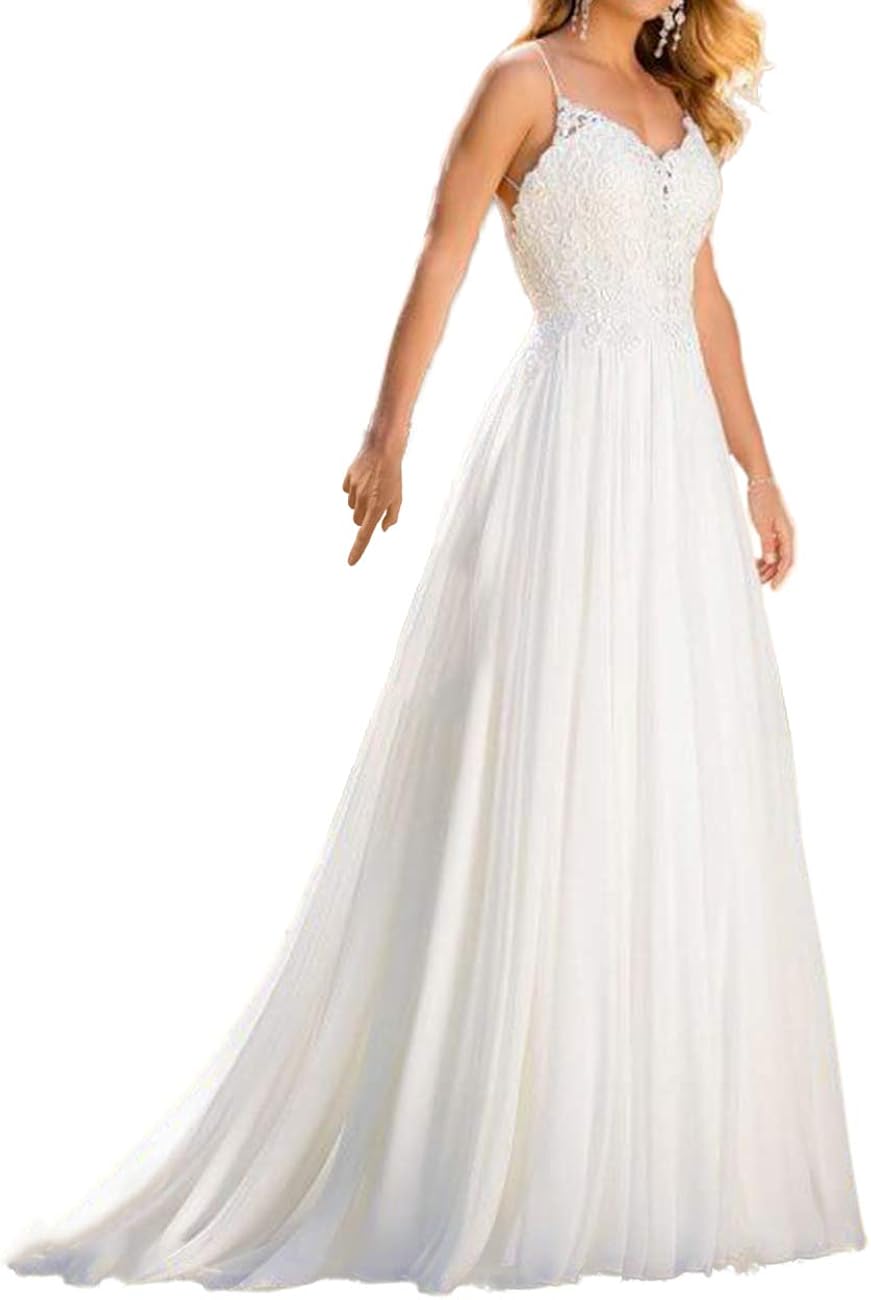 JAEDEN Wedding Dress for Bride Beach Bride Dresses Chiffon
