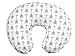 Maternity Breastfeeding Pillow Cover by Danha-Newborn Baby Feeding Cushion Case-Cute Donut Shape Wedge Pillow-Best Infant Support-for New Moms-White Arrow Prints Slipcover