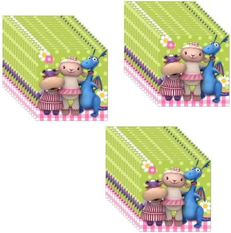 Disney Doc McStuffins Party Beverage Napkins - 48 Pieces