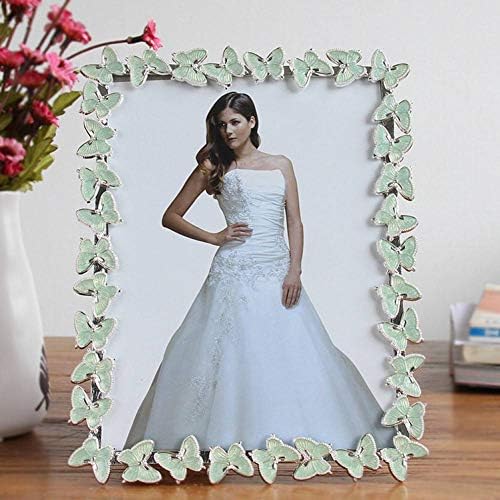 YUKUAS Butterfly Metal Picture Frame Simple Style Wedding Dress Photo Frame Living Room Bedroom Decoration Photo Frames Gift