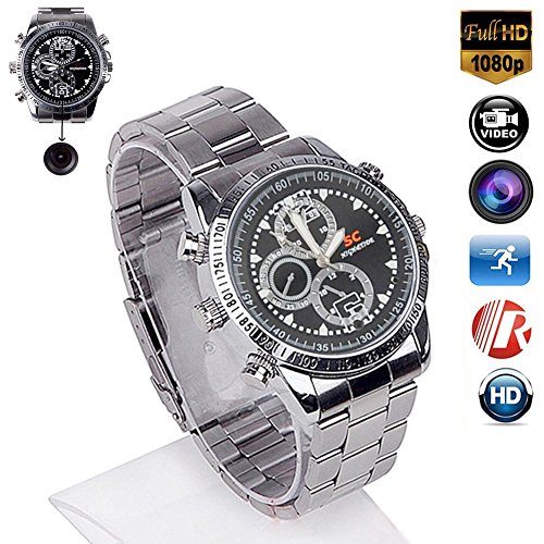 Liyahaha-Home 16 GB Hidden Spy Camera with Watch HD Video Smart Waterproof Watch Security Mini Cameras Nanny Cam for Outdoor