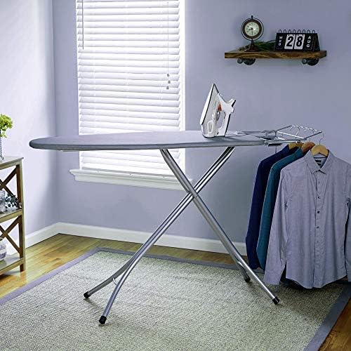 Keekos X-Pres Ace - Large Foldable Ironing Board with Aluminised Ironing Surface (Silver)
