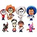 Coco Movie Figures 8pcs Cake Topper Toys, Pixar Miguel Riveras Characters Figure Toys Collectors Miguel Ernesto de la Cruz Hector Toy + Bonus Assorted Stickers