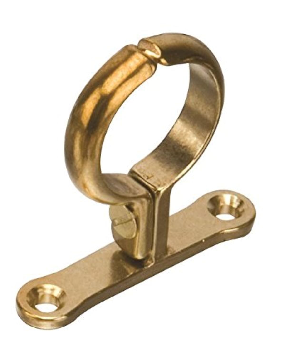 15mm Cast Brass Screw-On Pipe Bracket - Bag of 5