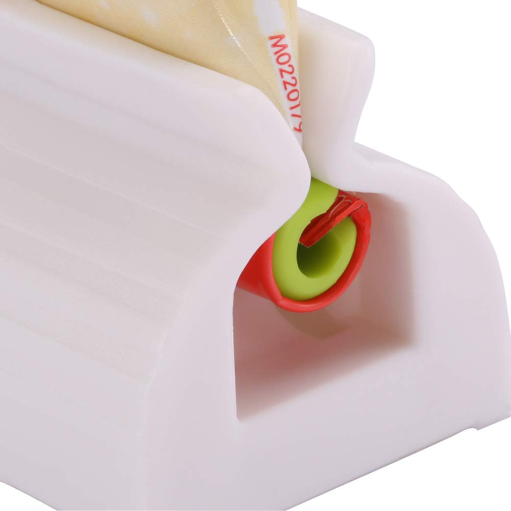 Toothpaste Tube Squeezers Toothpaste Roller - Manual Toothpaste Tube Roller Squeezer Tool, Toothbrush Squeezers, Toothpaste Clip Holder Stand Winder by XYKEEY (Multi-Colored)