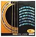 Inlay Stickers RS-244ST-BL Acoustic Guitars - Soundhole Rosette/Purfling - Stripe - Abalone Blue