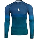 SCUBAPRO Men&rsquo;s T-Flex Wave Long Sleeve Rash Guard &ndash; UPF 50, Recycled Fabric, Ultra-Stretch Performance