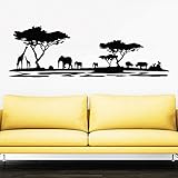 Safari Wall Decal Vinyl Stickers Decals Home Decor Animal Wall Vinyl Decal African Safari Nursery Decor Jungle Bedroom Safari Africa ZX123