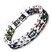 LBFEEL Stainless Steel Silicone Motorcycle Bike Chain Bracelet in 6 Colors