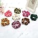 Nxconsu 26Pcs Velvet Hair Scrunchies Silky Cute Elastic Hair Bands Ties Ropes Hair Stylish Ponytail Accessories Exquisite Colors Selection For Girls and Women
