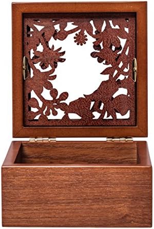Wooden Bracelet Necklace Jewelry Collection Antique Jewelry Boxes (Square)