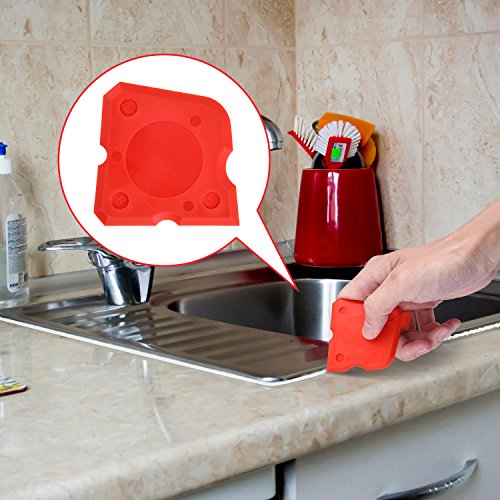 image for Hotop 4 Pieces Caulk Tool Kit Sealant Silicone Finishing Tools Caulkin