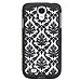 GreatShield TACT Damask Series Ultra Slim Fit Protective Hard Rubber Coating Back Case Cover for Samsung Galaxy S4 IV I9500 - Black