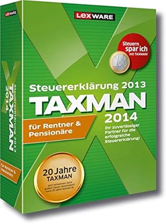 Taxman 14 Fur Rentner Und Pensionare Version 00 Amazon De Software