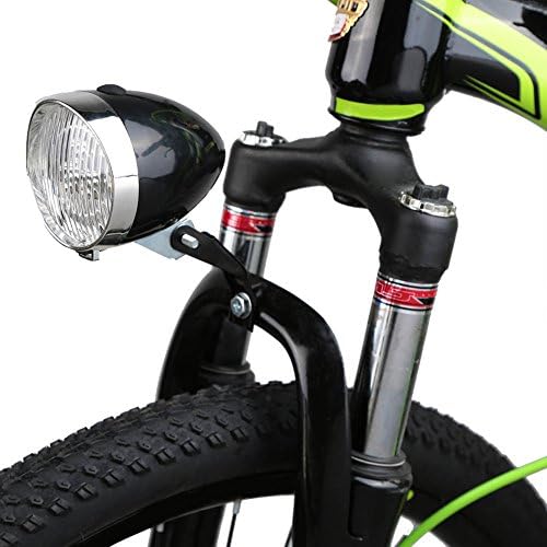 Retro Vintage Bicycle Front Headlight Bike Front Light Lamp 3 LED Bicycle Headlight