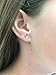 Sparkle 288 Quality Piece Sticker Earrings 3D Crystal Gem Girls Self-Adhesive Earrings.