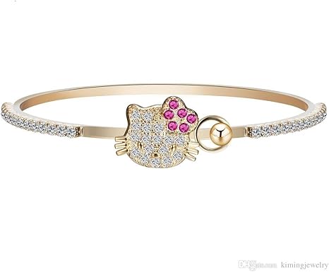Amazon 1 十代の女の子の女性女性のためのブランドの新しいファッション女性の腕輪 18 K 金めっきの結婚式の宝石類をクリアジルコン星の魅力を手首のブレスレットのピース インテリア オンライン通販