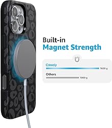 Casely Black Leopard iPhone 16 Pro Max Case Bold