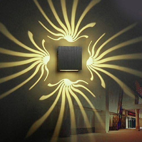 Yaojiaju 3W LED Wall Light Aluminum Wall Sconce Decoration Lamp For Aisle Bedroom Corridor Porch KTV BAR AC85-265V ( Color : Warm White )