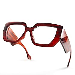 Laemzinv Oversized Square Blue Light Glasses for